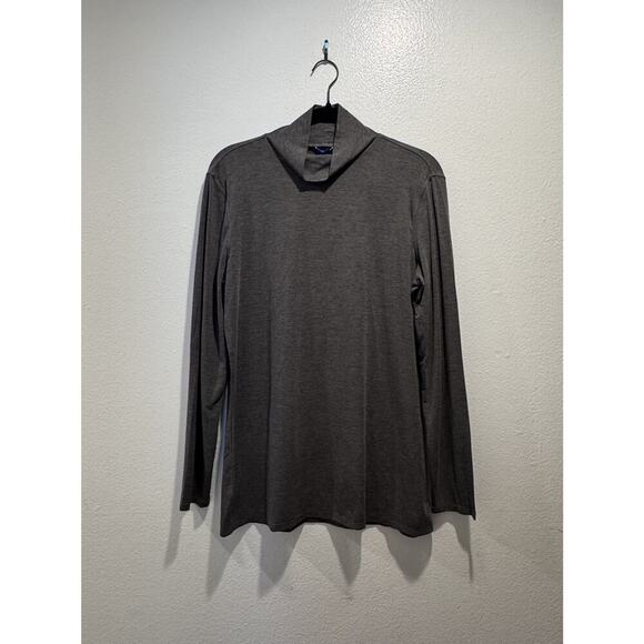 Kit And Ace Women’s Size XL Long Sleeve Turtleneck Slim Fit Charcoal Gray Top - Picture 1 of 8